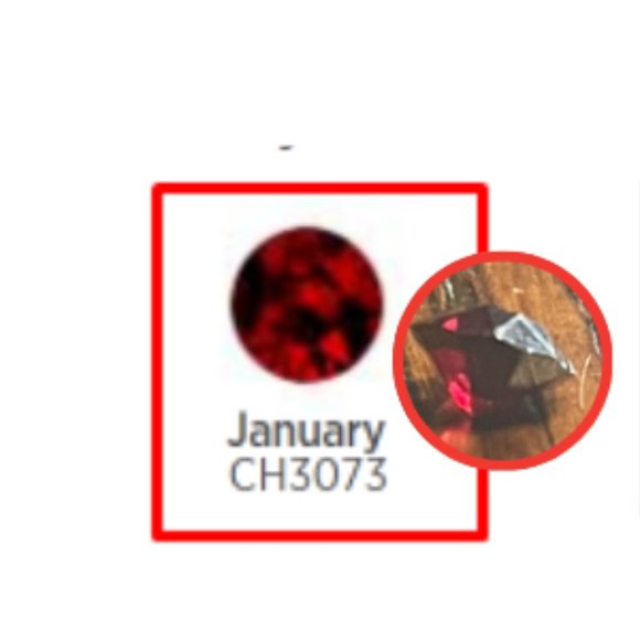 Origami Owl set of 3 Birthstone Crystals by Swarovski - Picture 4 of 4